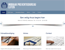 Tablet Screenshot of inbraak-preventiebureau.nl